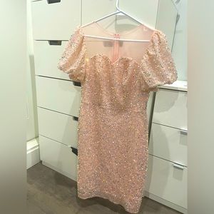 sparkly Pink sequin dress - Taylor swift tour outfit idea